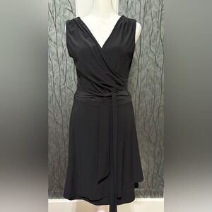 41 Hawthorn Black Sleeveless Wrap Maxi Dress